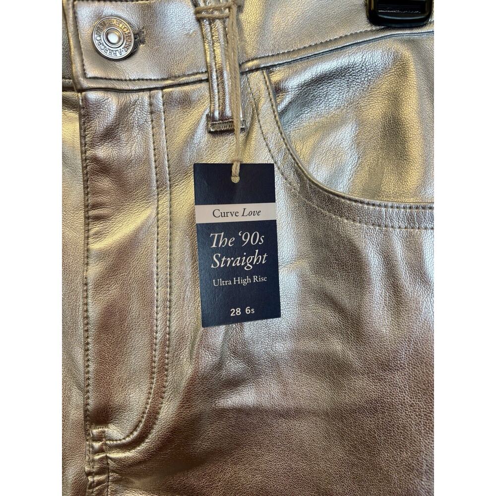NWT Abercrombie fitch Silver Jeans Sz 28/6 Curve Love90s Straight High Rise NEW - Picture 7 of 9